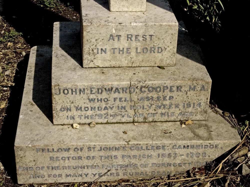 COOPER John Edward inscription